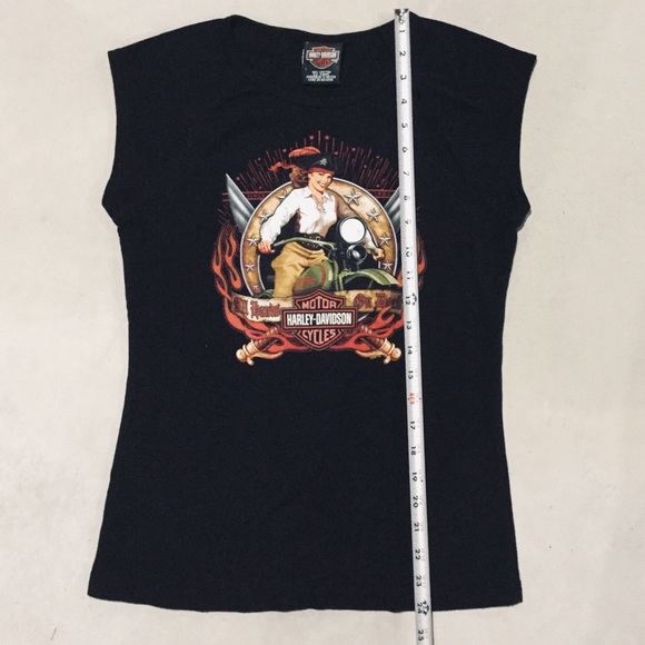 {Harley-Davidson} 🏴☠️ Vegas Graphic Muscle Tee - Picture 4 of 4